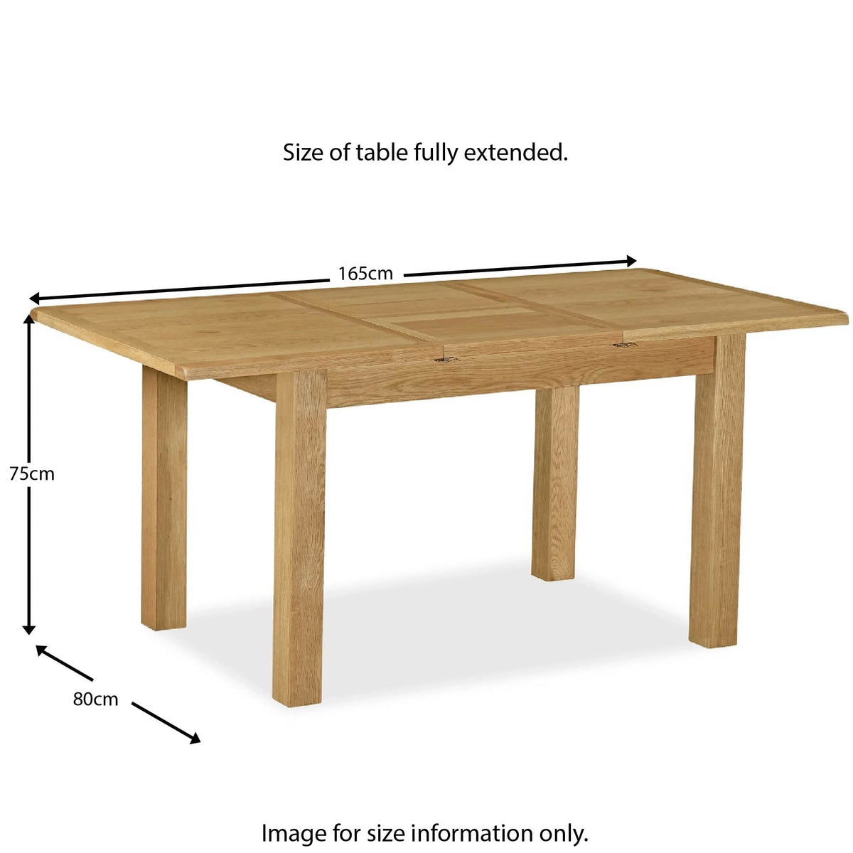 Lanner Oak Compact Extending Dining Table