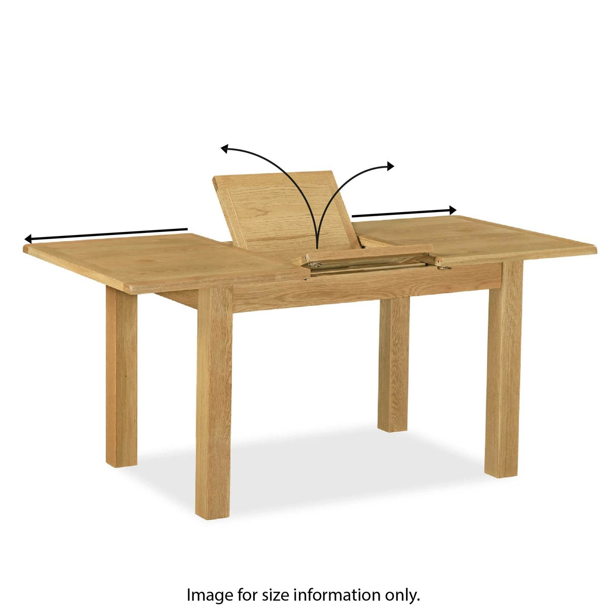 Lanner Oak Compact Extending Dining Table