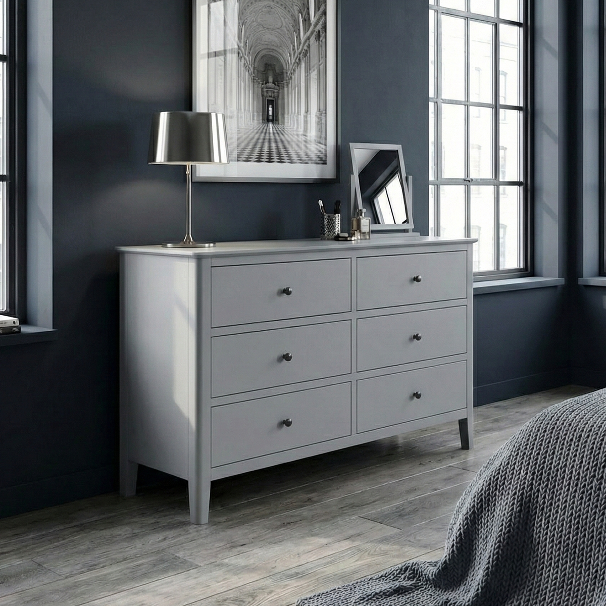 Elgin Grey Large Chest of Drawers