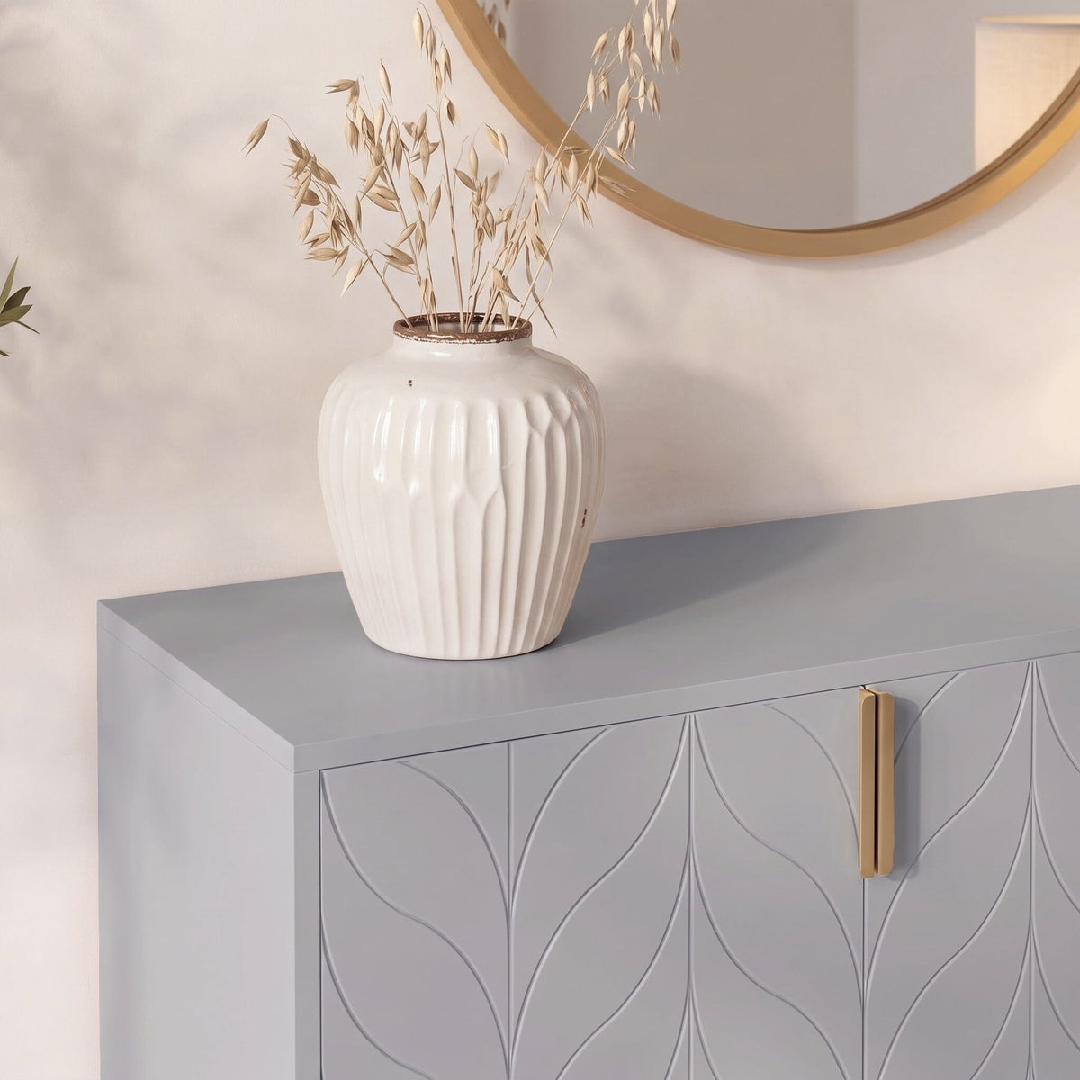 Gloria 3 Door Large Sideboard - Mist Grey