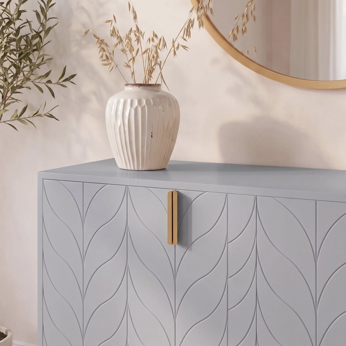 Gloria 3 Door Large Sideboard - Mist Grey