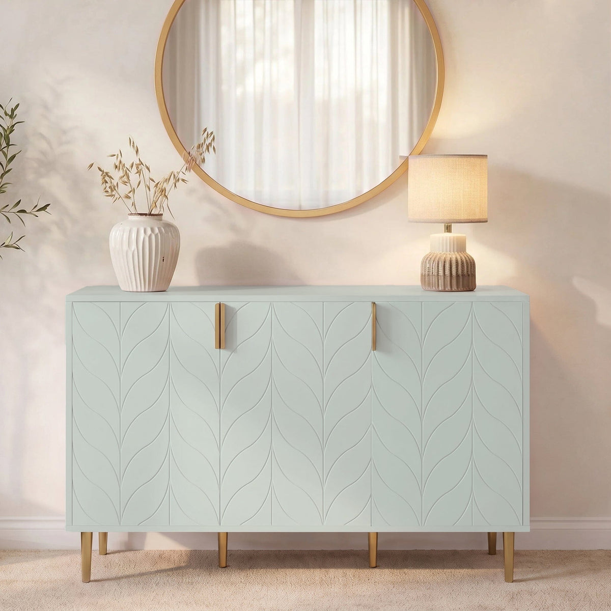 Gloria 3 Door Large Sideboard - Sage