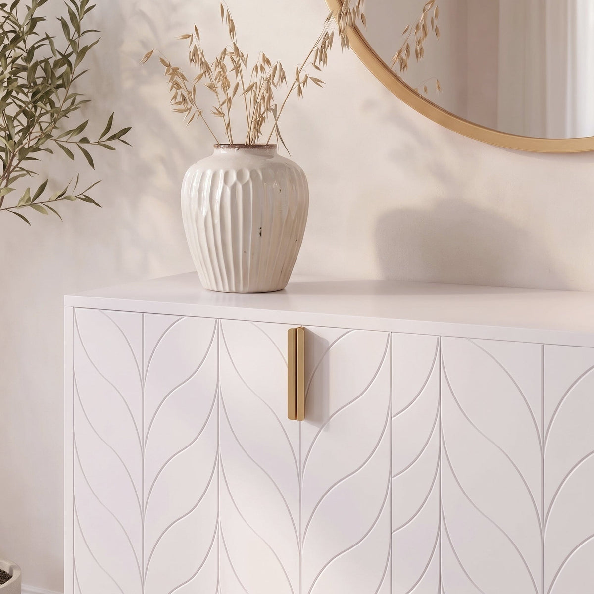 Gloria 3 Door Large Sideboard - White