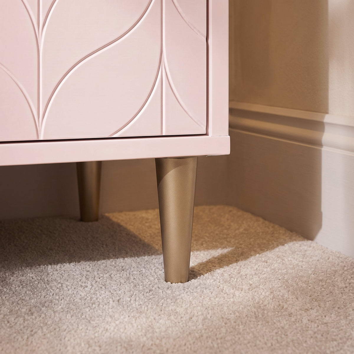 Gloria Double Wardrobe - Blush Pink