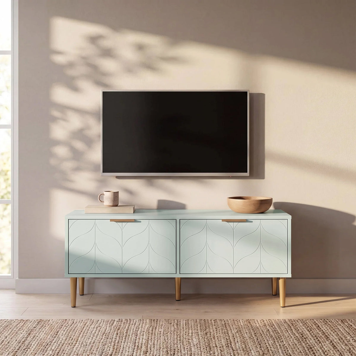Gloria Sage Green TV Unit