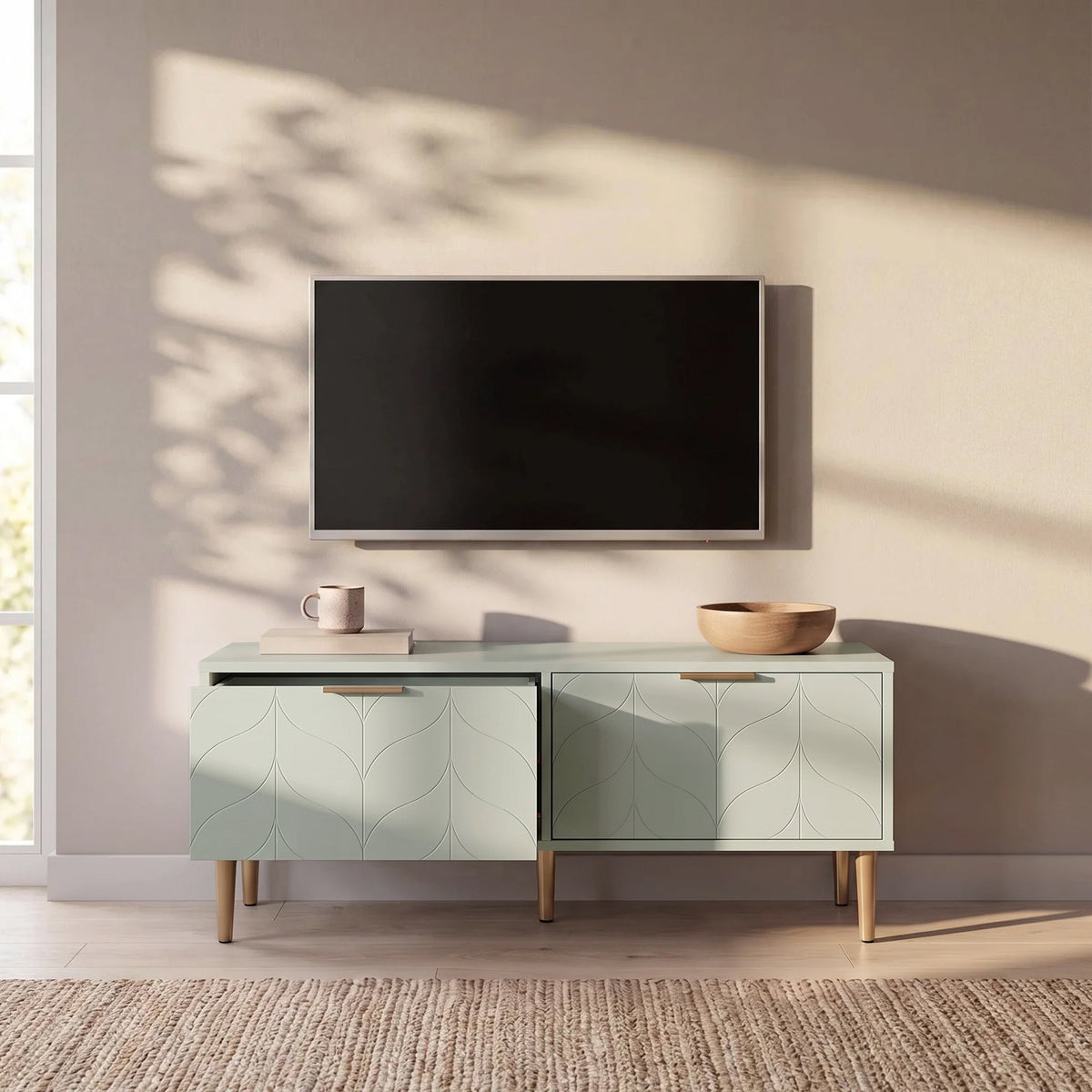 Gloria Sage Green TV Unit