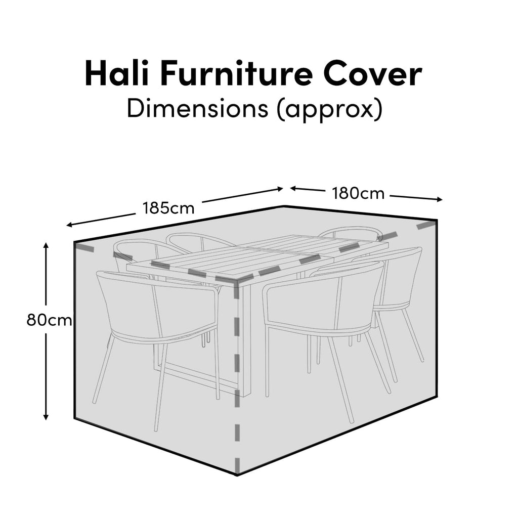 Rectangular Rain Cover 185x180x80cm - Hali 4-6 Seater