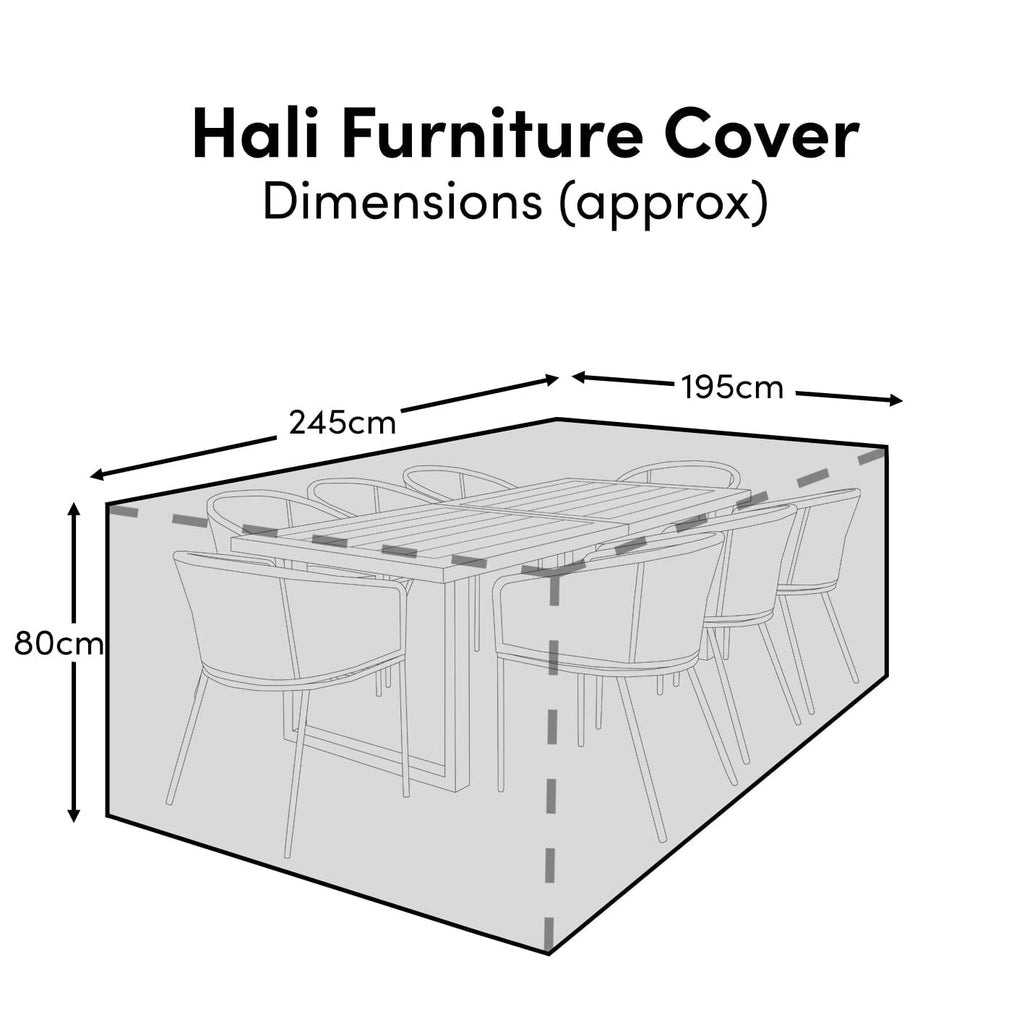 Outlet - Rectangular Rain Cover 245x195x80cm - Aston Corner Sofa Set - Hali 6-8 Seater