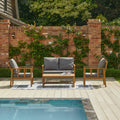 Harrelson Conversation Set Garden Cushion Covers - Pebble Grey