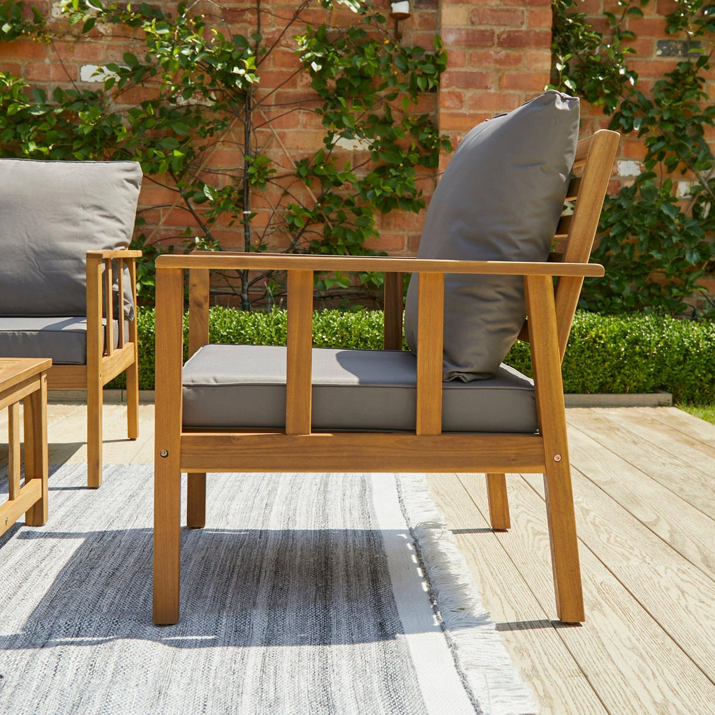 Harrelson Conversation Set Garden Cushion Covers - Pebble Grey