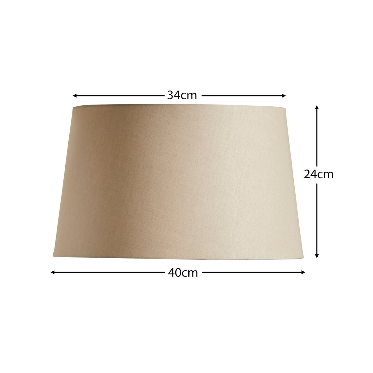 Coningsby Cotton Taupe Lamp shade - 40cm