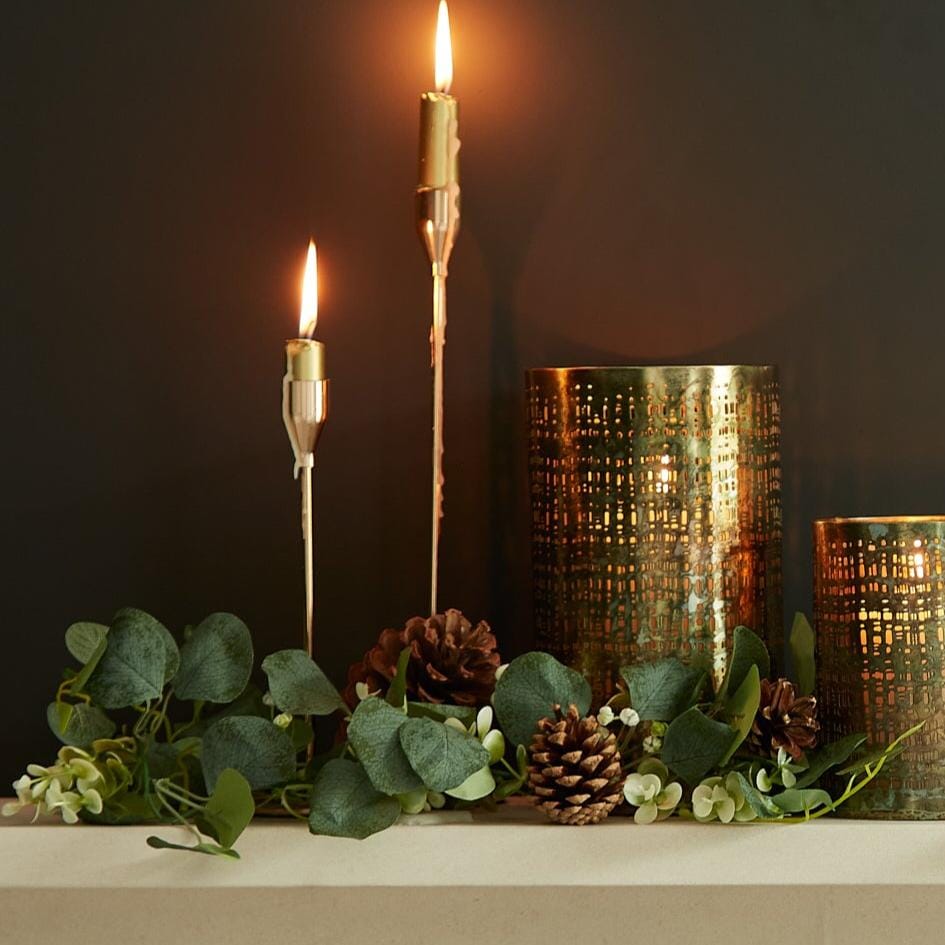 Outlet - Herriard 22.5cm Metal Lantern - Gold