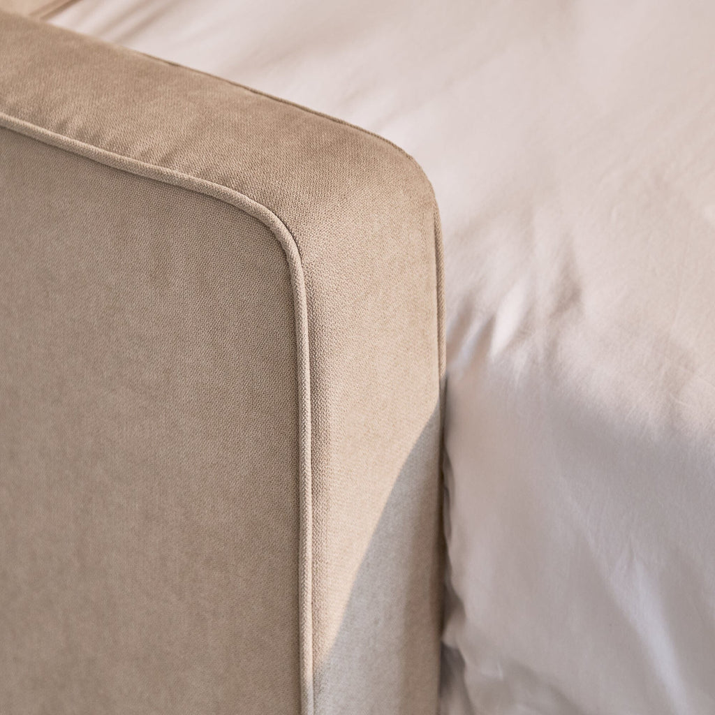 OUTLET - Hugo Corner Sofa Bed with Storage - Taupe  