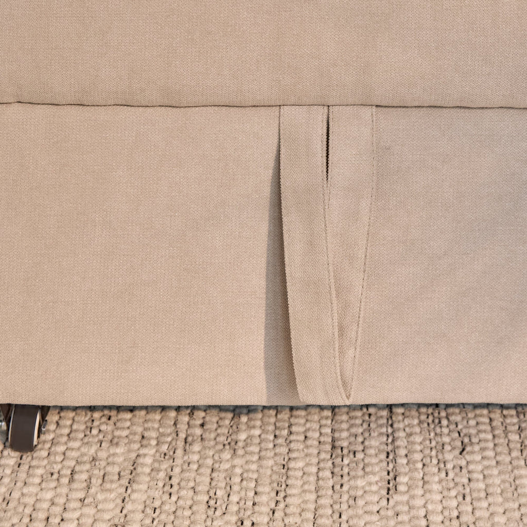 OUTLET - Hugo Corner Sofa Bed with Storage - Taupe  
