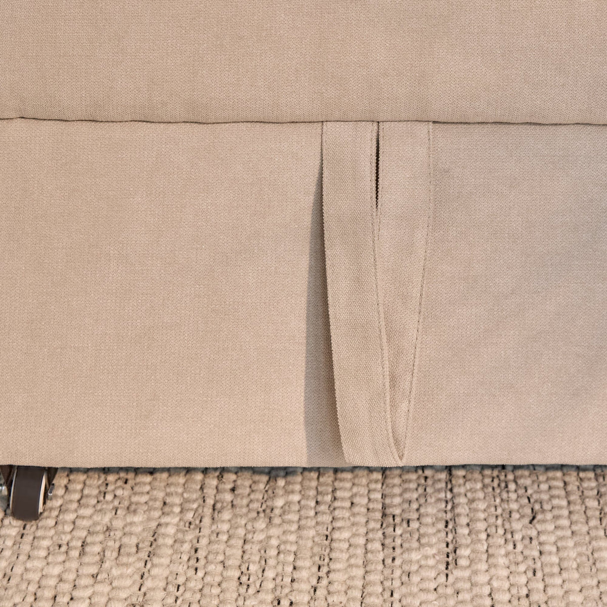 OUTLET - Hugo Corner Sofa Bed with Storage - Taupe  