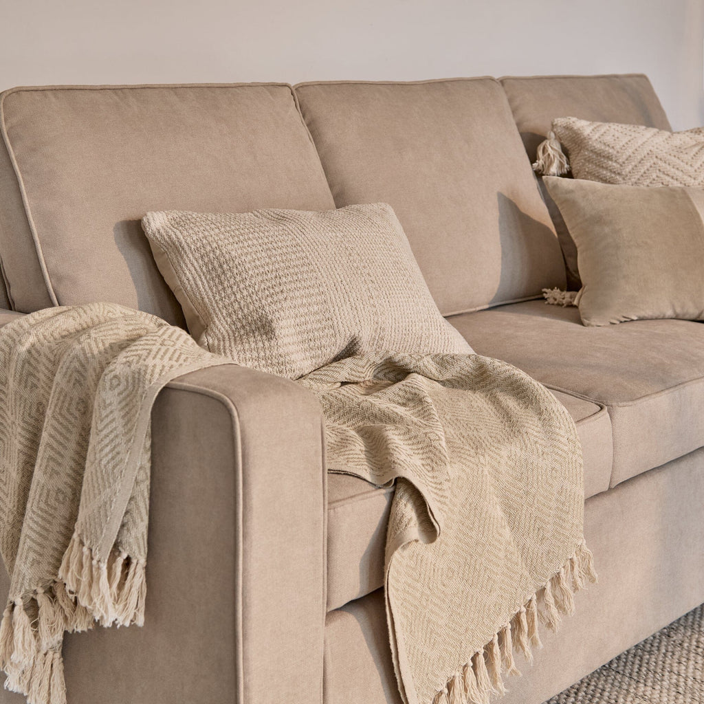 OUTLET - Hugo Corner Sofa Bed with Storage - Taupe  
