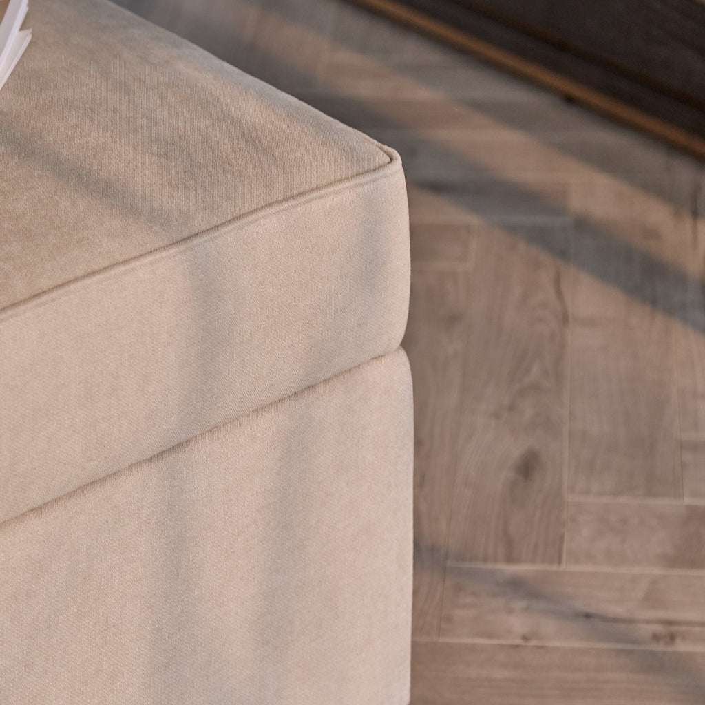 OUTLET - Hugo Corner Sofa Bed with Storage - Taupe  