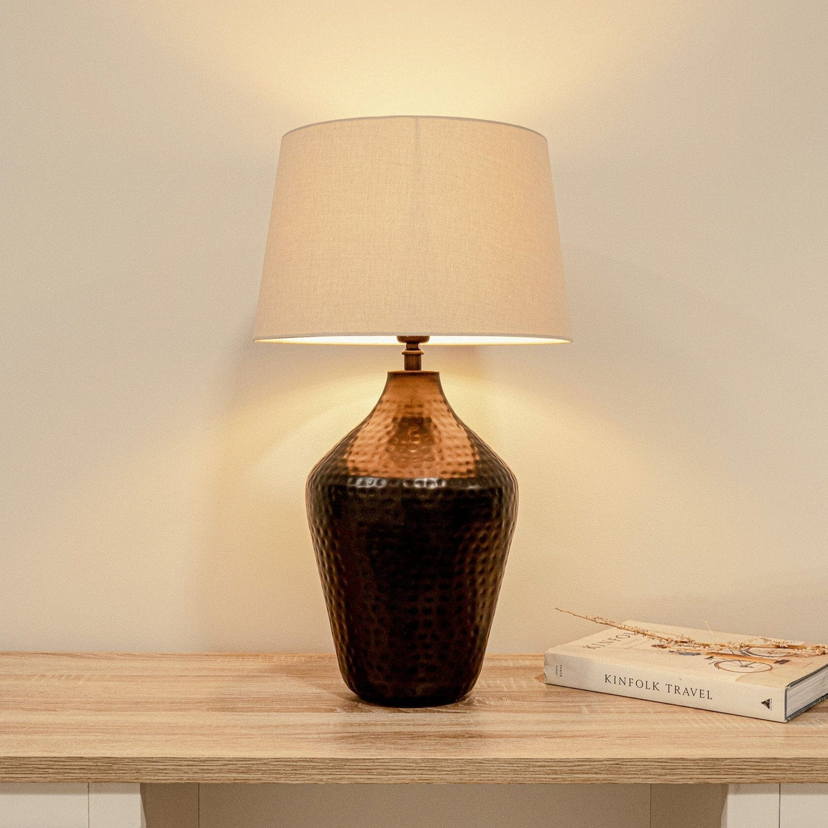 OUTLET - Hale 38cm Metal Lamp Base - Black Bronze