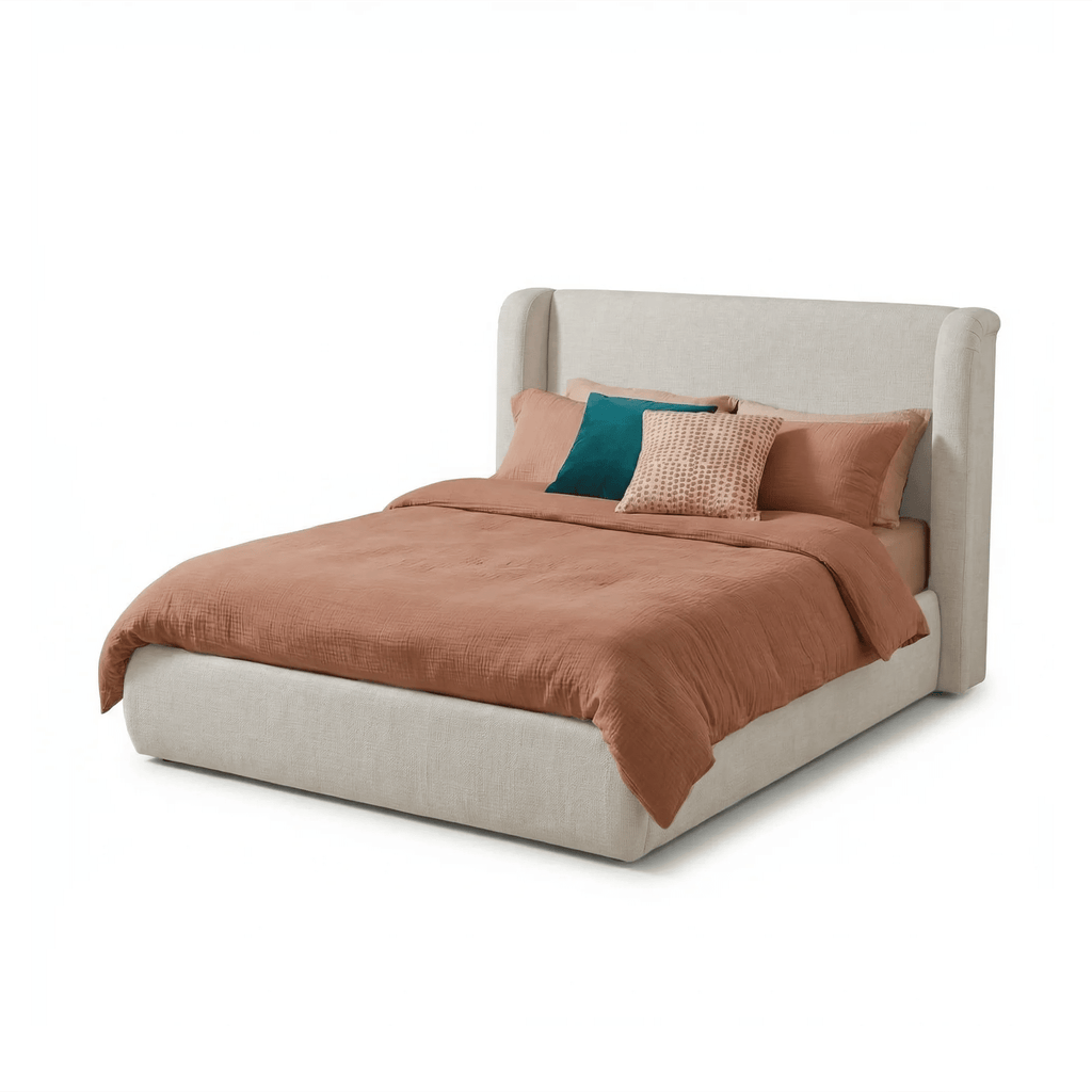Hannah Double Ottoman Bed - Oyster White