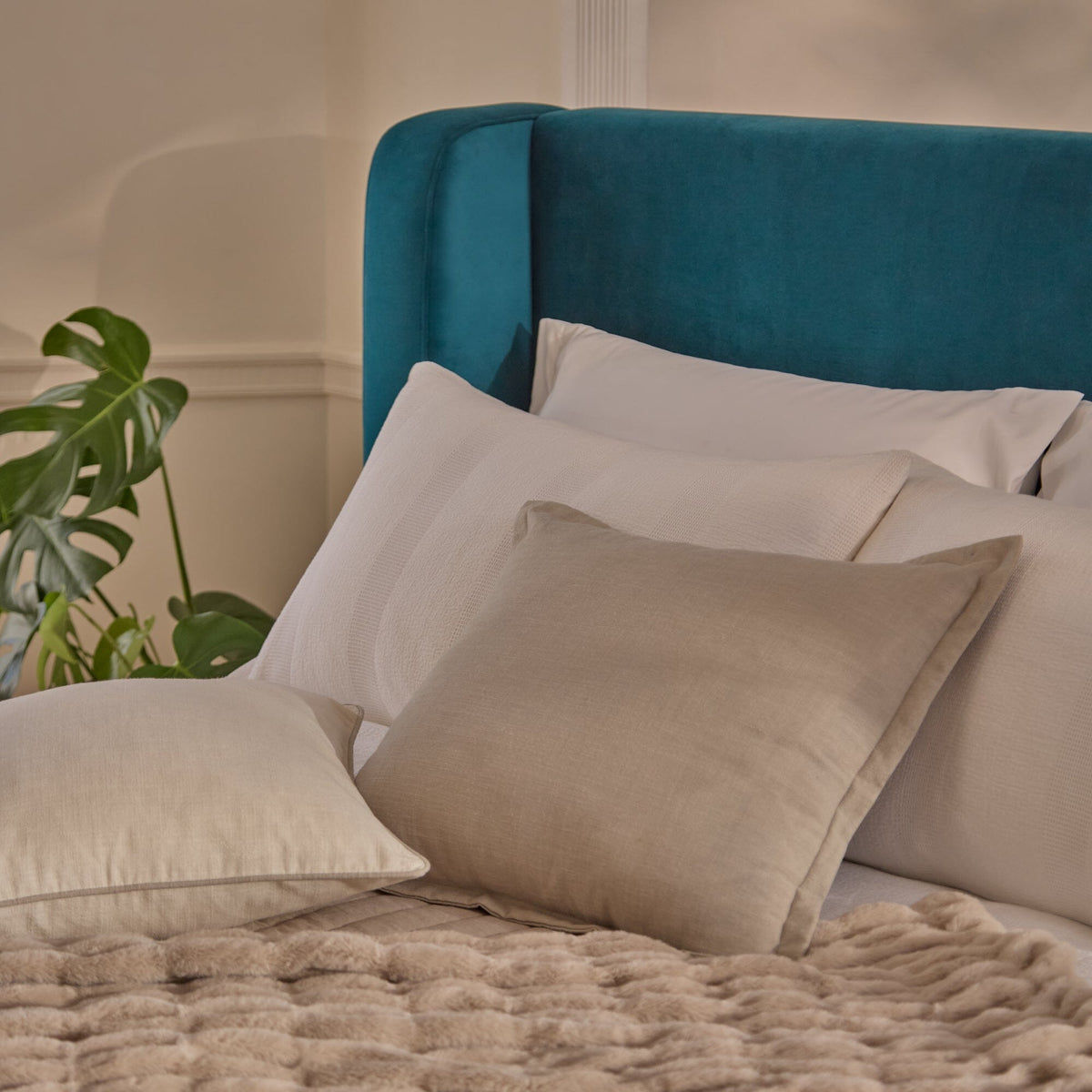 Hannah Double Ottoman Bed - Deep Teal