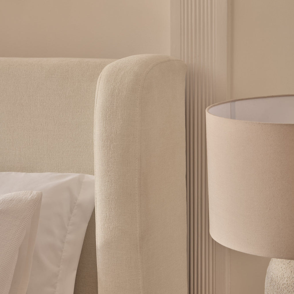 Hannah Double Ottoman Bed - Oyster White
