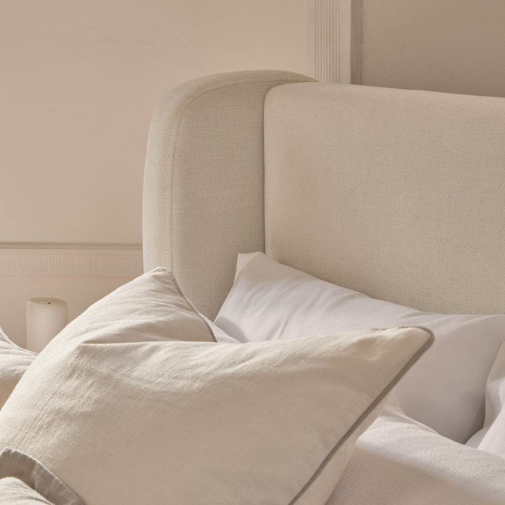 Hannah Double Ottoman Bed - Oyster White