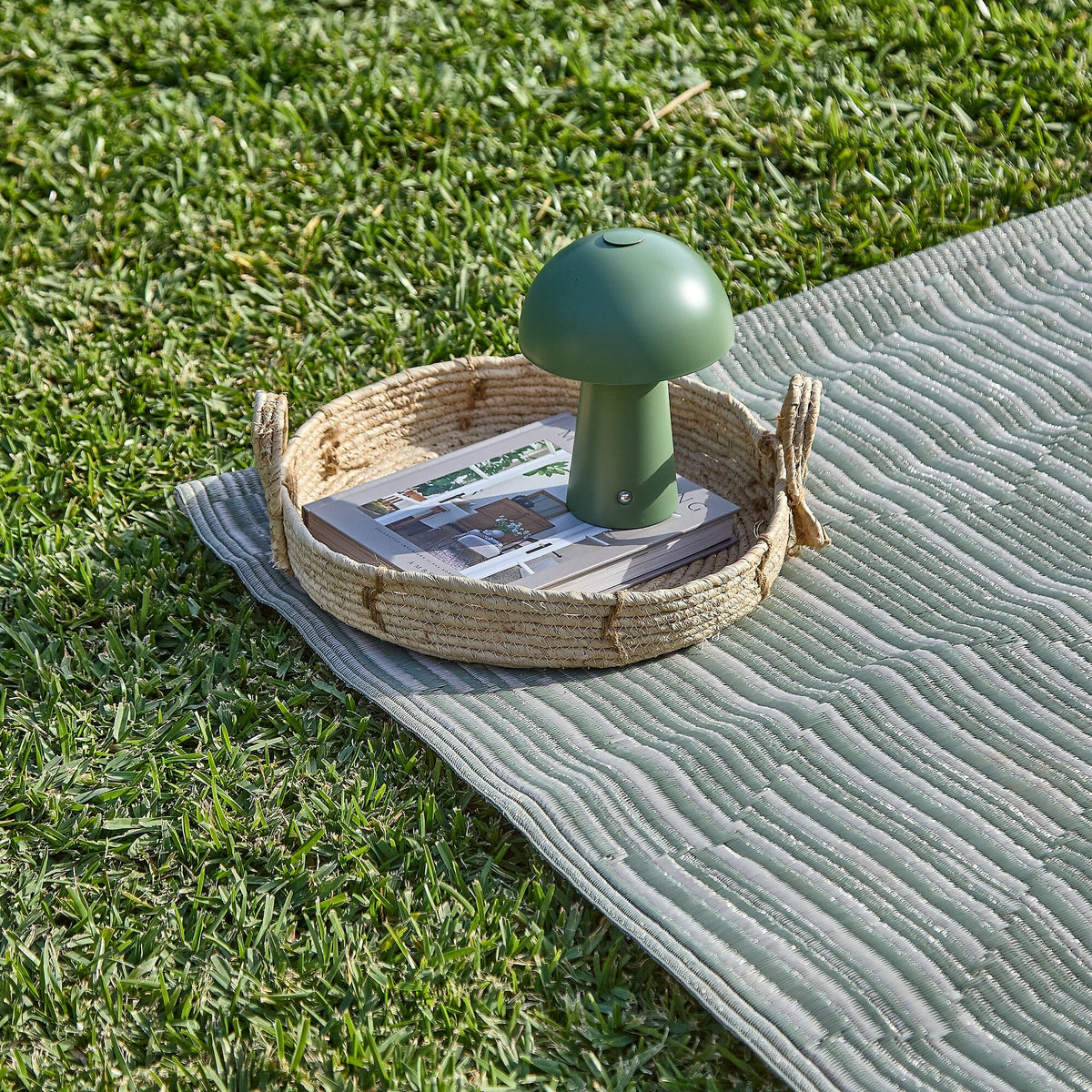 Hemsby 160 x 230cm Garden Rug - Olive