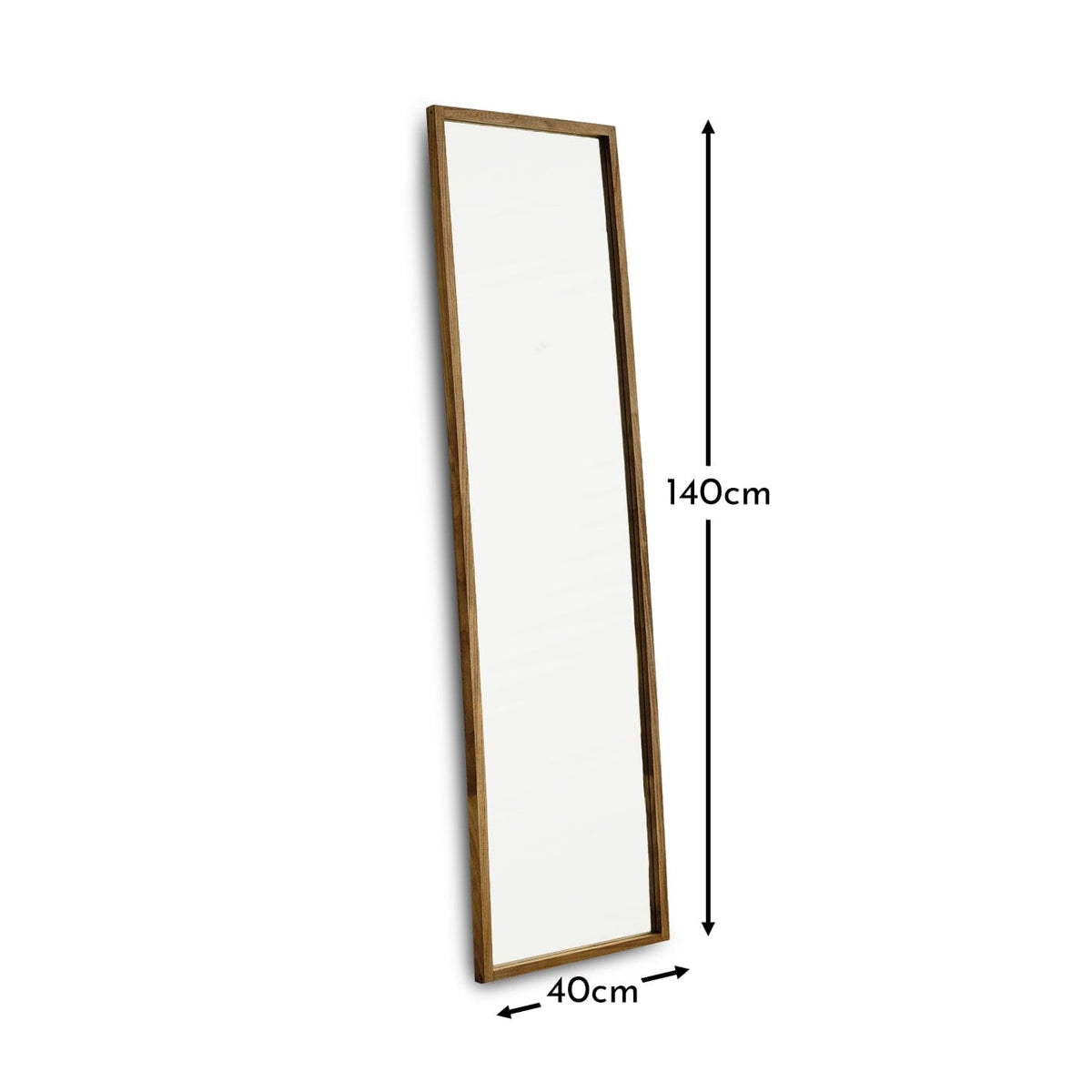 Hensall 140x40cm Wooden Mirror - Natural