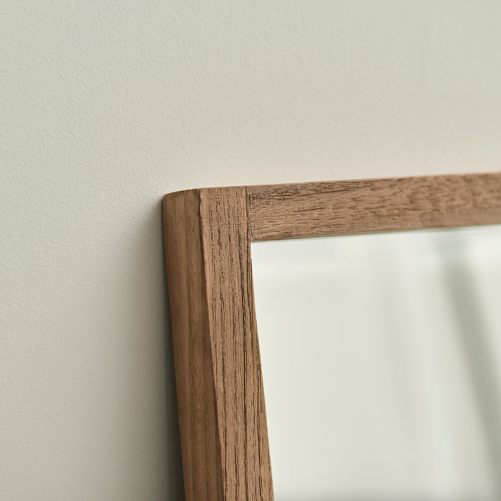 Hensall 140x40cm Wooden Mirror - Natural