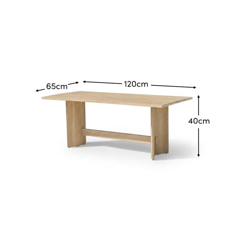 Imani Wooden Garden Coffee Table - Light Brush Acacia