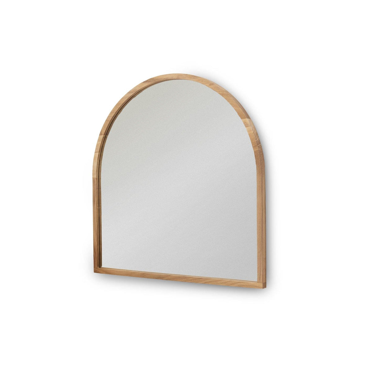 Ingham 70x70cm Wooden Arch Mirror - Natural