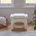 Iver Footstool - Oyster White