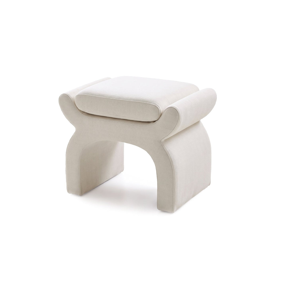 Iver Footstool - Oyster White