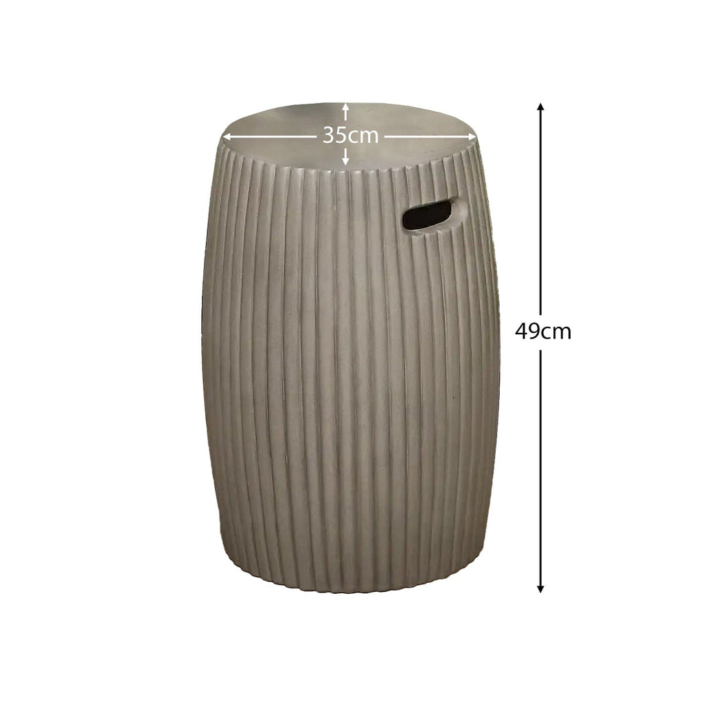Jabari Small Dark Grey Side Table