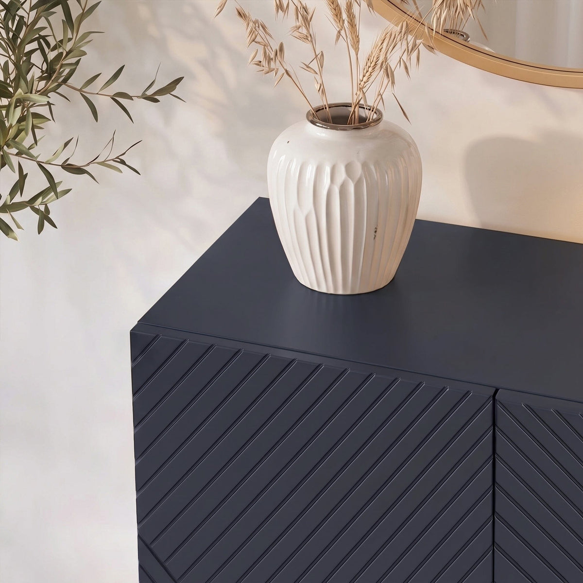 Jack 2 Door Small Sideboard - Geometric Blue