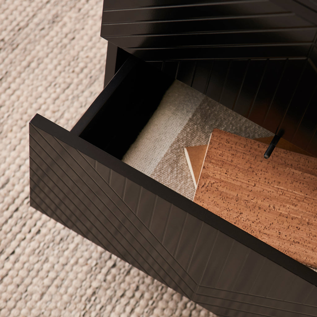 Outlet - Jack Bedside Table - Black