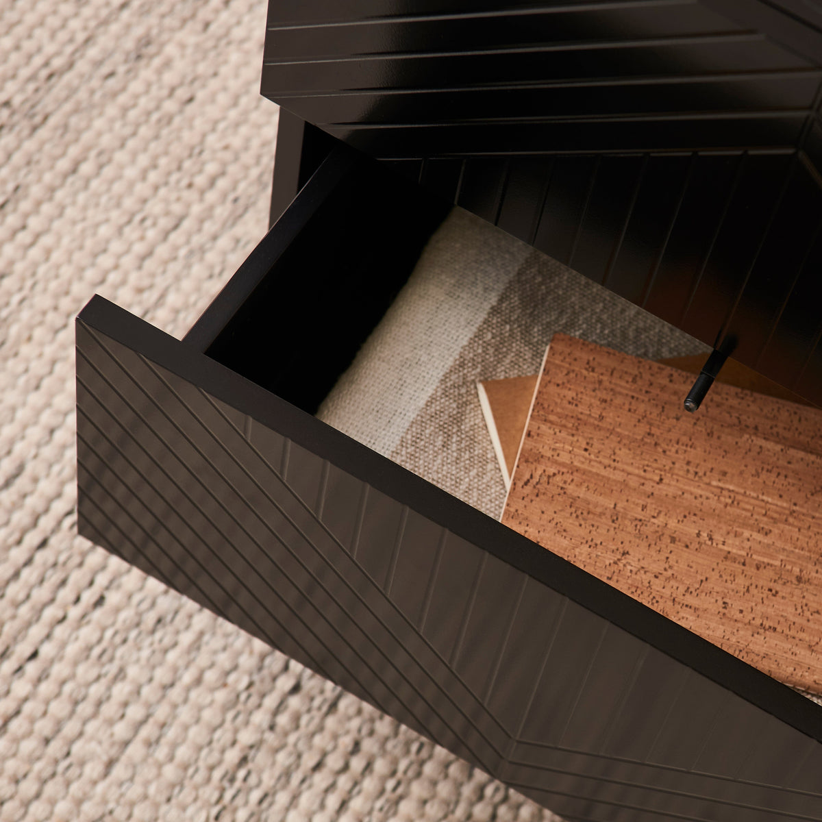 Outlet - Jack Bedside Table - Black