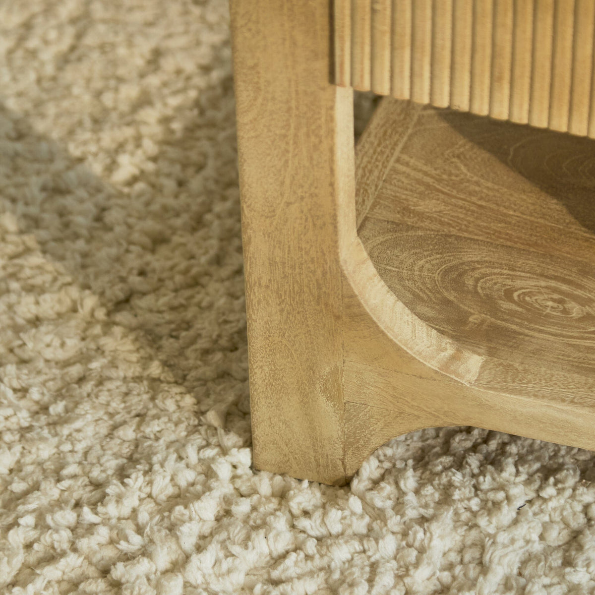 Outlet - Jade Chalked Mango Wood Rectangular Coffee Table