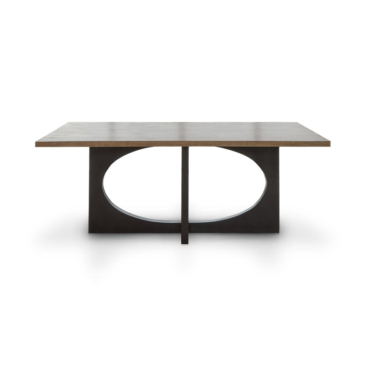 Jade Mango Wood Dining Table - Rectangular - Black Legs