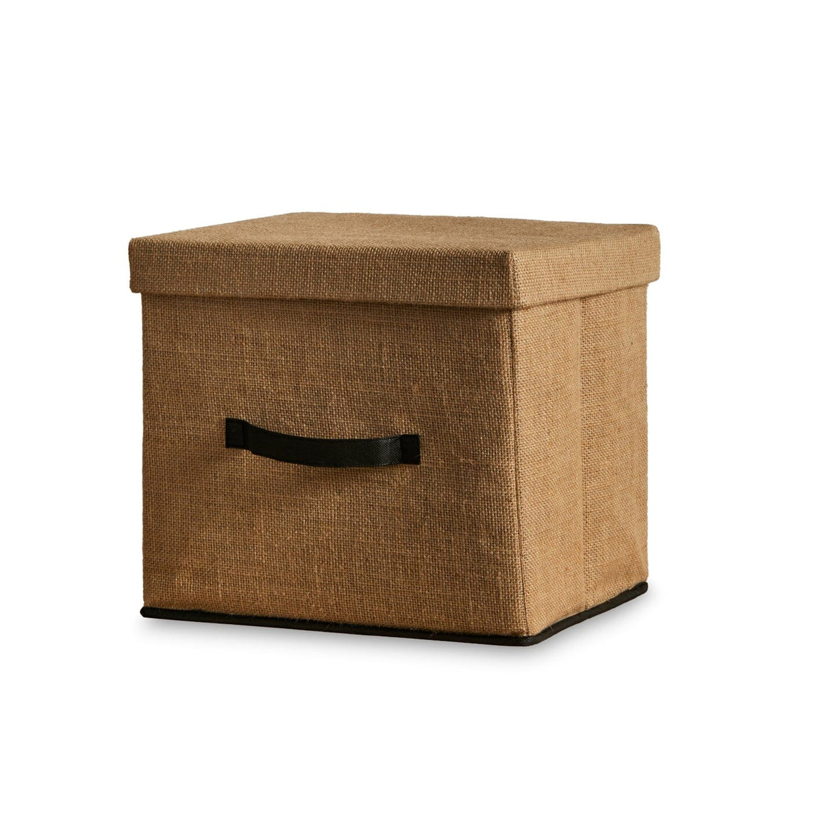 Cara 3 Tier Chalk White Cube Storage Unit - Jute Baskets
