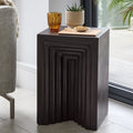 Karasi Black Concrete Side Table