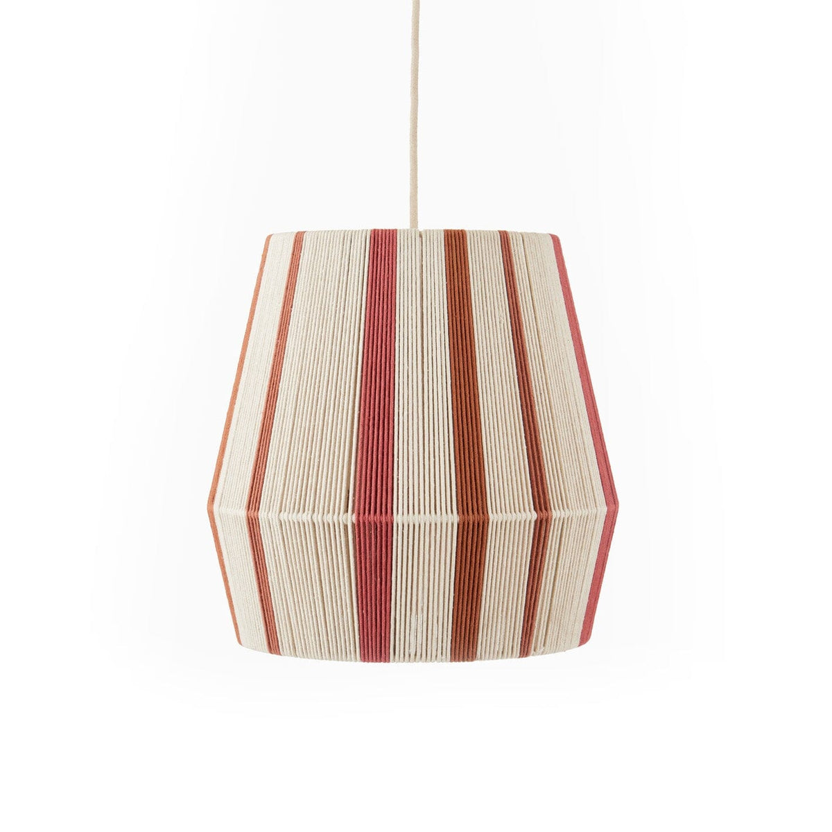 Kateli 35cm Pendant Light - Paprika Stripe