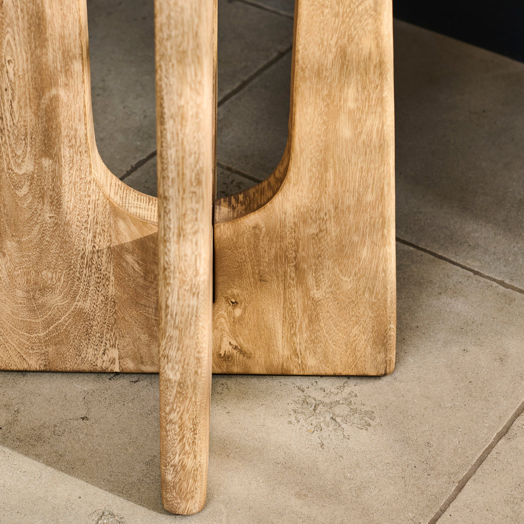 Outlet - Kehlani Chalked Mango Wood Bar Stool