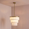 Kinver 43cm Resin Triple Chandelier - Gold