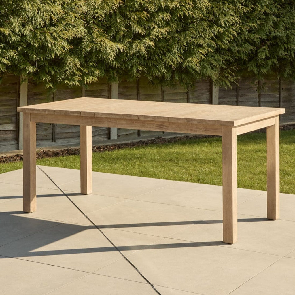 Kuro Wooden Garden Table - Brushed Light Acacia