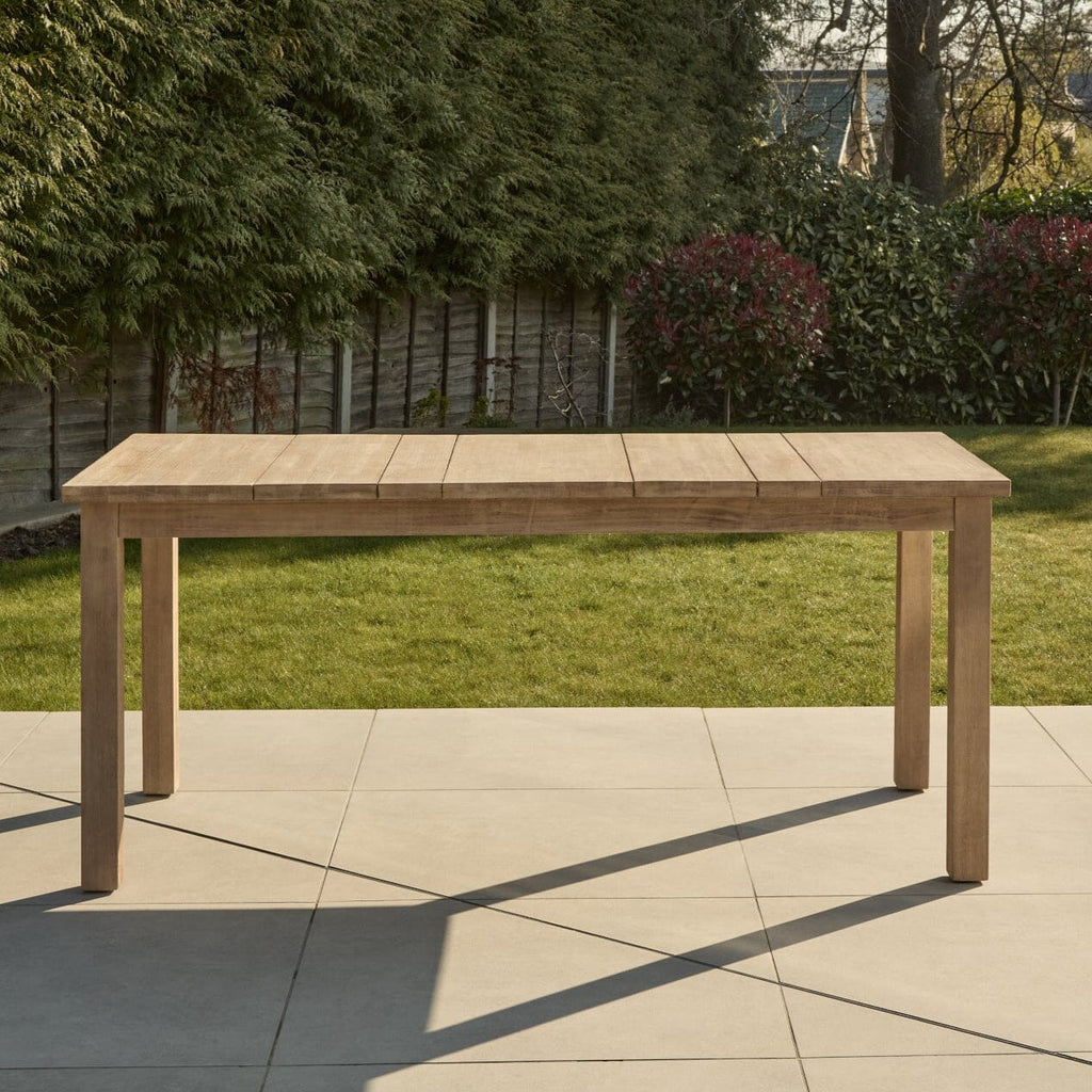 Kuro Wooden Garden Table - Brushed Light Acacia