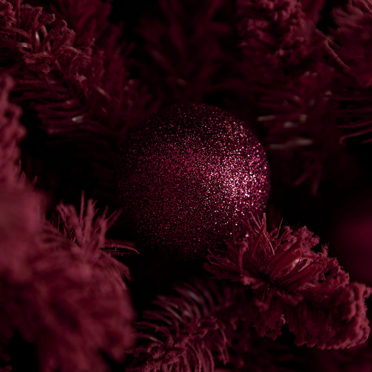 Valen Shatterproof Mixed Baubles - Set of 30 - Burgundy Red