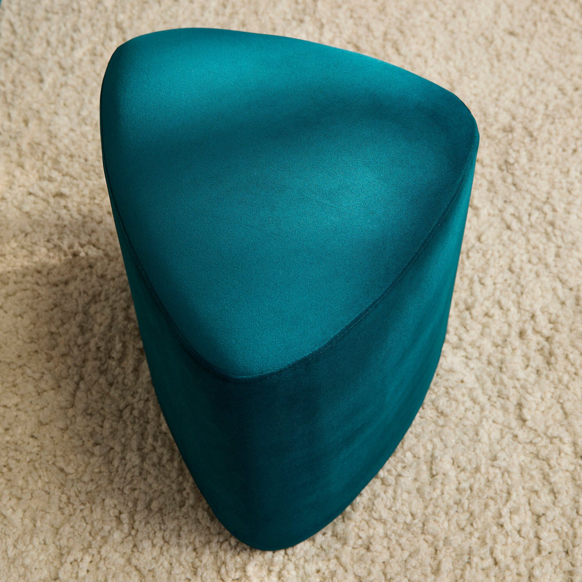 Alder Footstool - Deep Teal