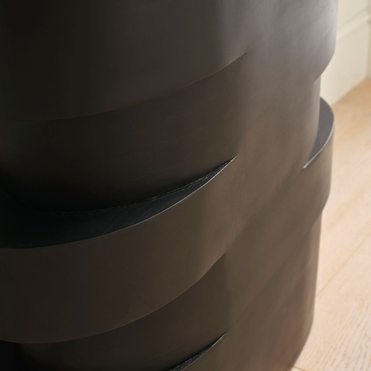 Adam 140cm Jet Black Oval Console Table