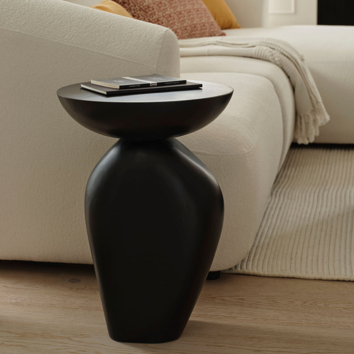 Alder 35cm Coffee Brown Mango Wood Side Table
